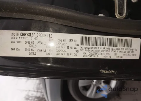 2014 Jeep Compass Latitude z USA, uszkodzony, nr VIN 1C4NJDEB0ED664755